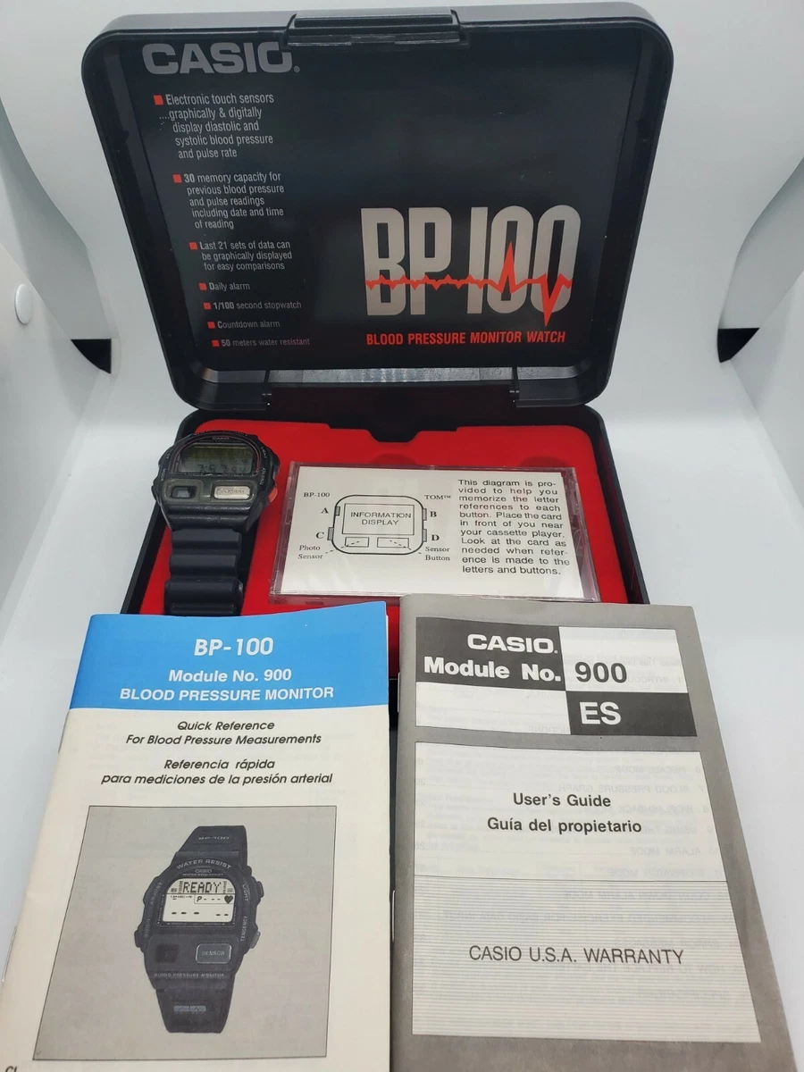 Casio blood clearance pressure wrist watch