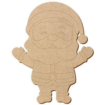 MDF Weihnachtsmann V2 - Deko Basteln 5-50 cm
