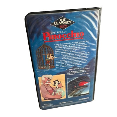 希少 入手困難 極レア ピノキオ PINOCCHIO WALT DISNEY Pinocchio 1985 VHS Walt Disney Black Diamond 239V Puffy