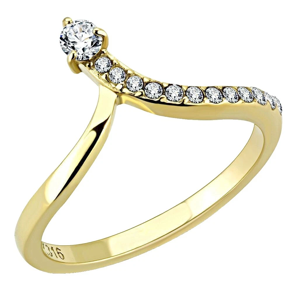 Cubic Zirconia Stainless Steel Rings for Men