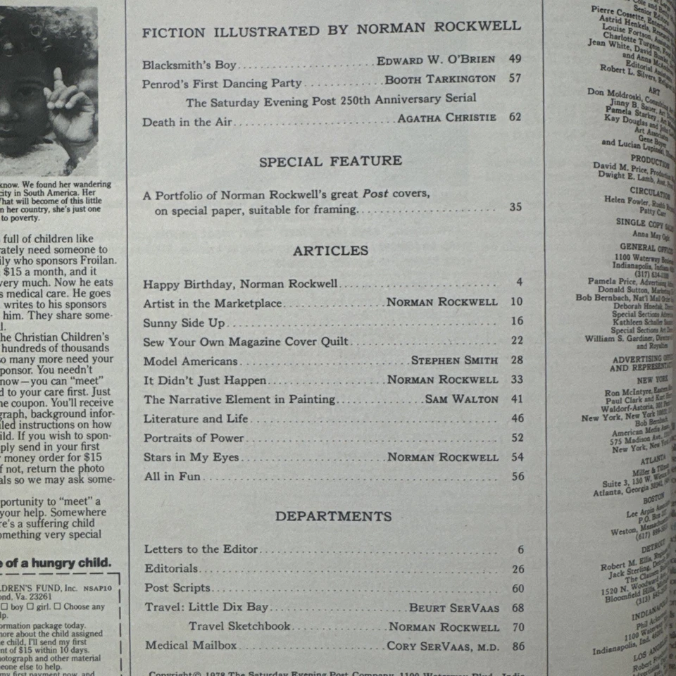 The Saturday Evening Post Special Norman Rockwell Artwork Issue Jan/Feb 1978 - Image 4 of 4