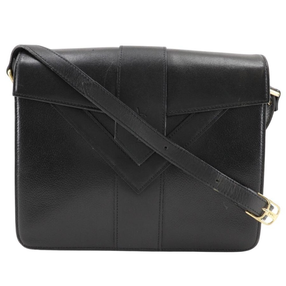 YVES SAINT LAURENT ショルダー モノグラム コンパクト ジップアラウンド ウォレット（グレイン