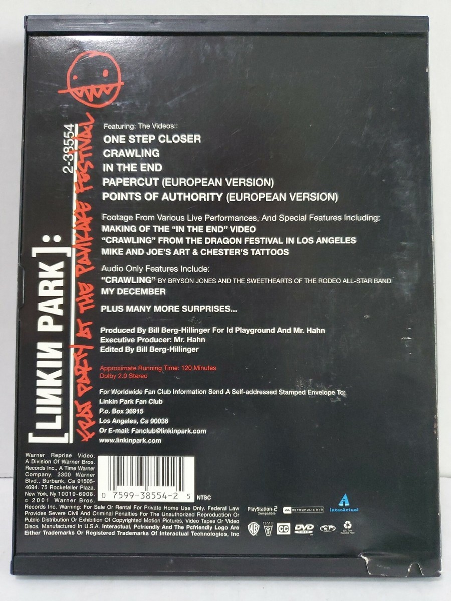 Linkin Park - Frat Party at the Pankake Festival (DVD, 2001