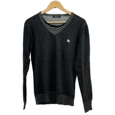 Burberry Black Label - Dark Gray Gray Black Men's Sweater