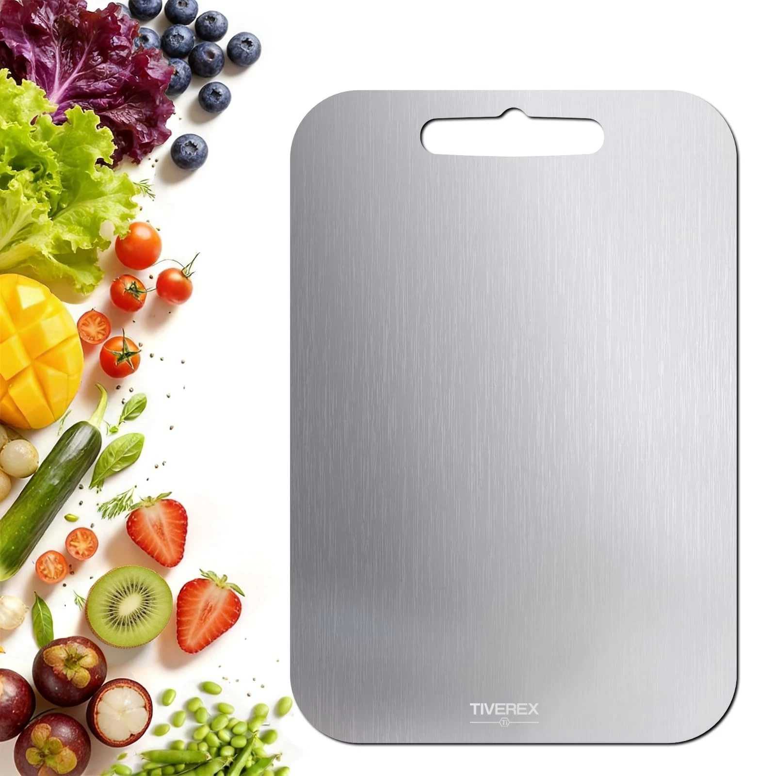 Titanium Cutting Board,100% Pure Titanium Cutting Boards for Kitchen, Easy to...