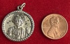 VINTAGE CREED ST JUDE JESUS MEDAL STERLING SILVER 925 PENDANT RELIGIOUS SAINT — photo 9