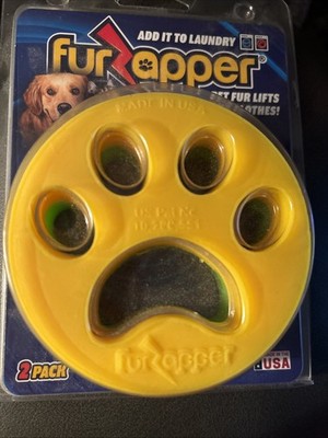 FURZAPPER Fur Dander Lint Reusable PET HAIR REMOVER for Laundry 2 Pack New