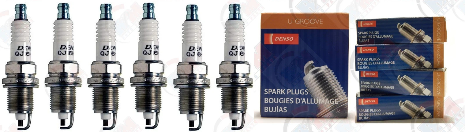 DENSO U-GROOVE NICKEL Spark Plug Set of 6 for 2006-2010 Dodge Charger 3.5L