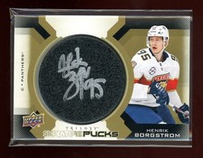 2019-20 Upper Deck Trilogy Signature Pucks #SPHB Henrik Borgstrom