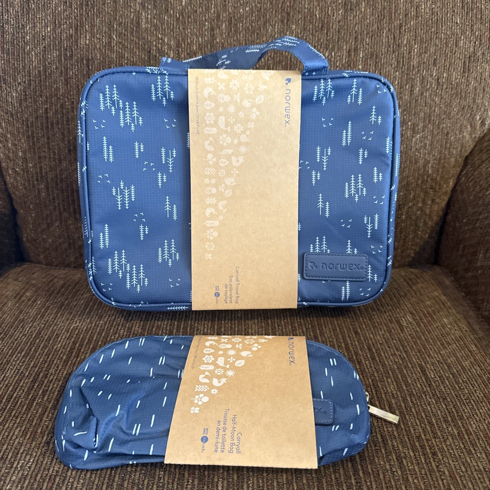 Norwex Carryall Travel Bag With Carry All Half Moon Bag New With Tags