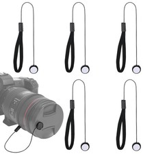 5 Pack Lens Cap Leash, Lens Cap Keeper, Lenses Caps Leash with Elastic for Mi...