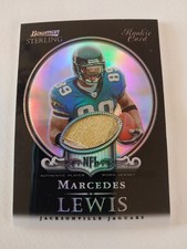 2006 Bowman Sterling Black Refractor Jersey Marcedes Lewis RC 6/25! RaRe!