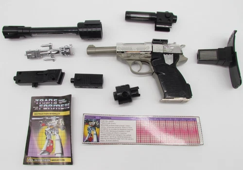 Vtg 1984 G1 Transformers Megatron Complete w/ Instructions & Stats Card Hasbro