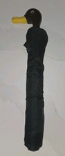 Vtg. Schertz Duck Head Handle Walking Umbrella With Sleeve EXCELLENT 