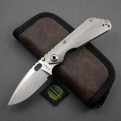 NEW! Strider Knives SnG CC Full Contoured Titanium, Spearpoint S30V