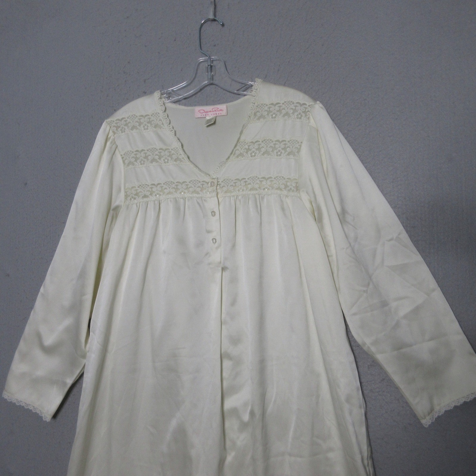Vintage Oscar de la Renta Pink Label Nightgown M … - image 4