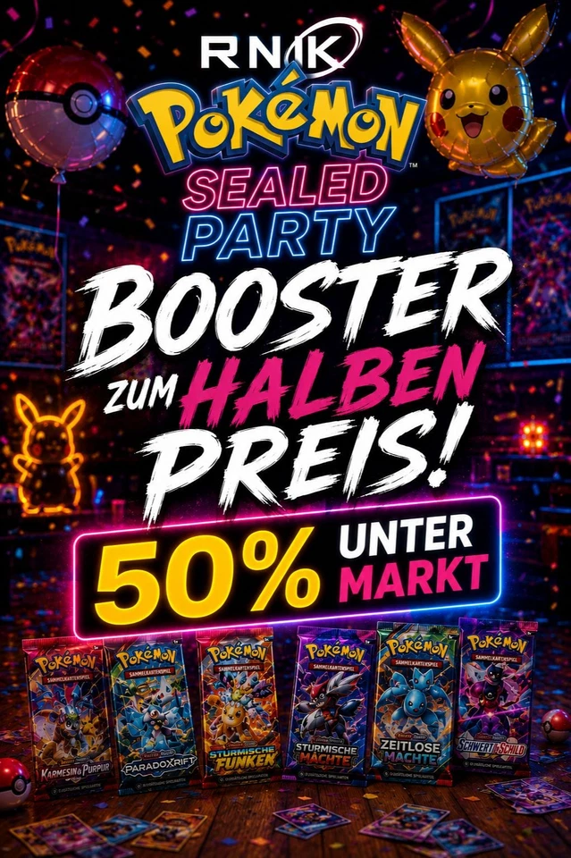 XXL Pokemon Stream 200 Booster 50% unter Markt!  Sealed uvm... :)