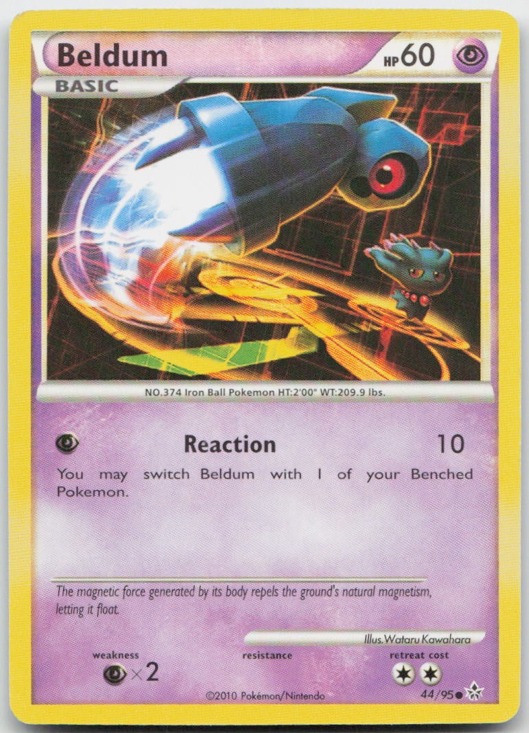 Beldum 44/95 Common HGSS Unleashed Pokemon MP
