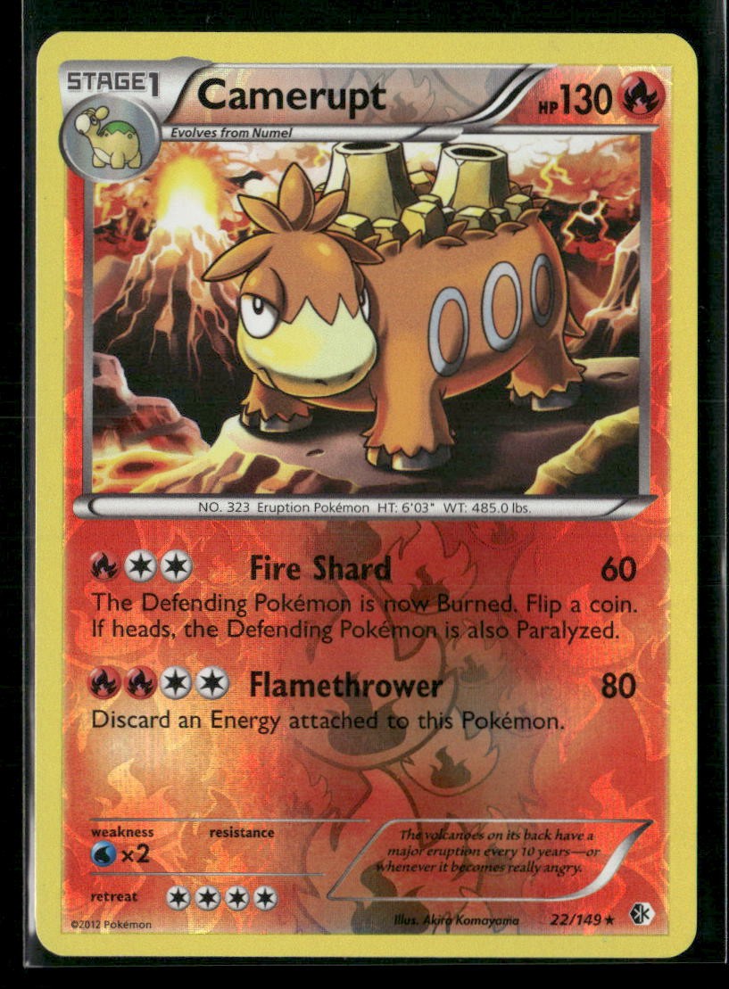 Camerupt Rare Boundaries Crossed 22/149 LP