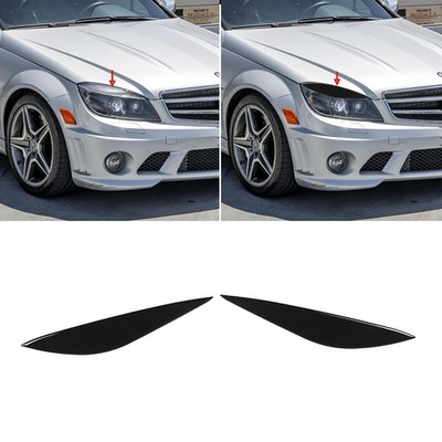 High Gloss Soft Film Headlight Sticker For Mercedes C-Class W204 2007-2011