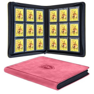 Top Loader Binder 9 Pocket, Holds 288 Toploaders, Side-Loading Zippered Denim...