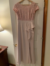 Adrianna Papell pink evening gown Size 6 EUC