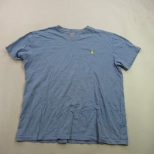 Polo Ralph Lauren Shirt Mens Large Short Sleeve V Neck Casual Blue Outdoors