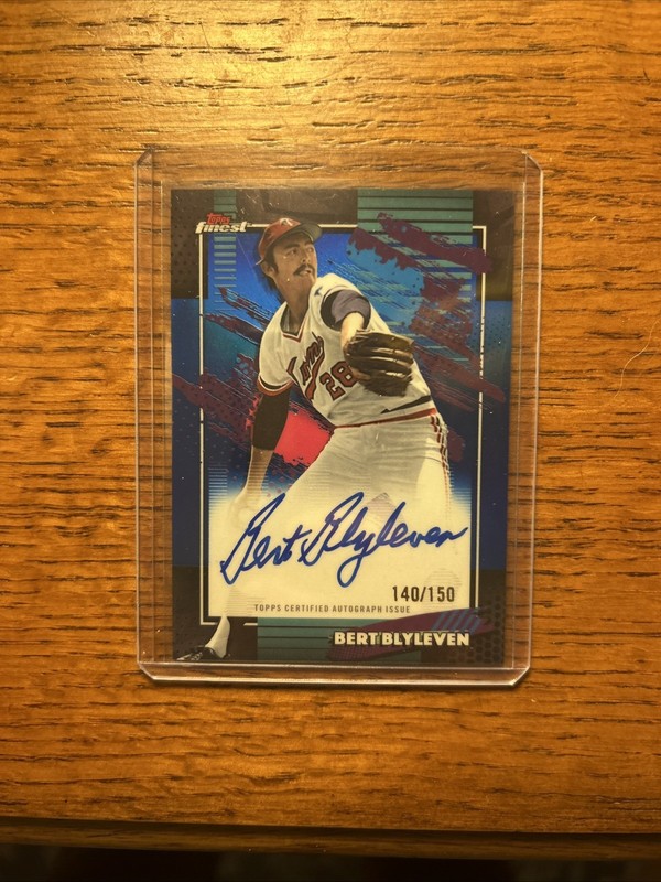 2026 Topps Finest - Bert Blyleven - Auto Blue Refractor - Minnesota Twins /150