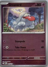 Greavard 065/132 Reverse Holo, Mega Evolution, Pokemon - NM
