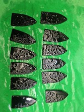 Lot of 12 Utah Black Snyders Point Inspired Flint Knapping Preforms