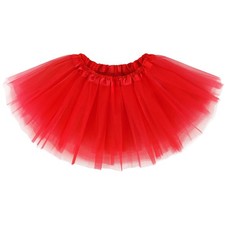 Red Tutu Woman Tulle Skirt for Women Halloween Adult One Size,