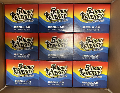 5-hour ENERGY Shot, Regular Strength Berry, 1.93 Ounce, 216 Count , Exp 7/26