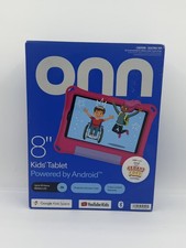 New onn 8" Kids Tablet 32GB 2024 Model Pink Bumper Sleeve and Stand Included