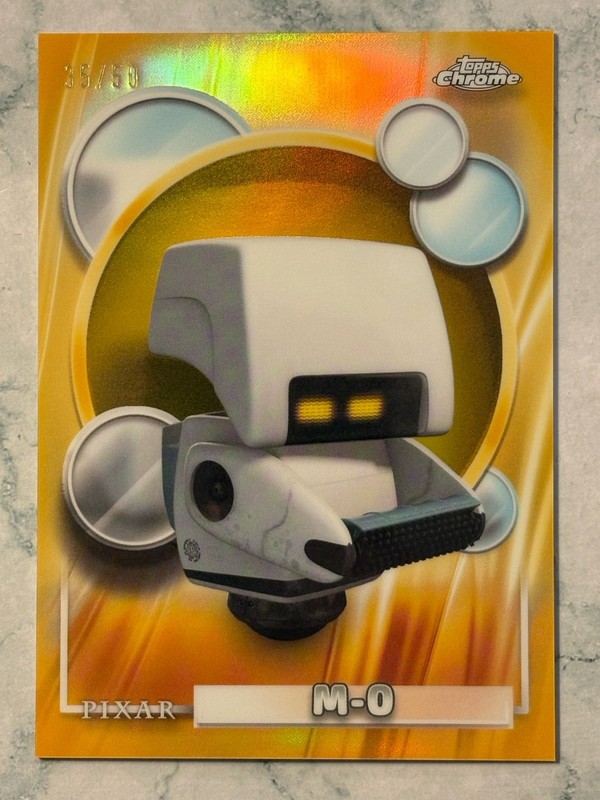 2026 Topps Chrome Disney Card #147 M-O From WALL-E GOLD 35/50
