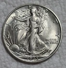 1943 P Walking Liberty Silver 1/2 Dollar. Estimated Uncirculated Mint S 65. M099