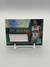 2013-2014 Panini Spectacular Green George Hill Patch AUTO /199 Indiana