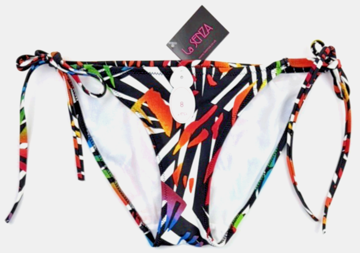 La Senza Tie side Bikini Bottoms UK 8 Multicoloured BNWT