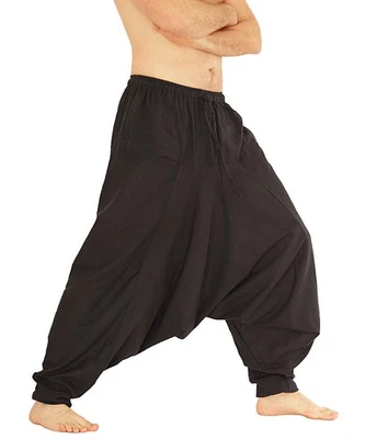 Lange Aladinhose für Herren, Unisex Haremshose Pumphose Pluderhose Sarouel - Bild 1 von 4