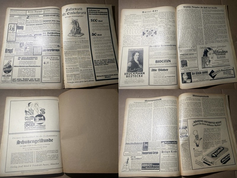 193German Magazine Deutscher Hausschatz - Nationalism Original Pages