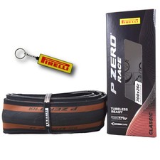 Pirelli P ZERO Race TLR Classic 26-622 700 x 26c Road Bicycle Tire w/ Keychain