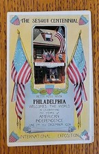 Philadelphia PA Sesqui Centennial Betsy Ross House w/Greetings to You Postcards