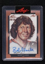 2021 Leaf Art of Hockey Portrait Bronze 20/30 Bobby Clarke #PA-BC1 Auto HOF uk2