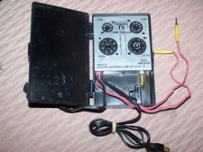 Controllo tubo TV Visulite vintage anni 50 con istruzioni e custodia antico