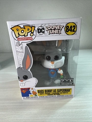 Funko Pop Animation DC Looney Tunes Bugs Bunny As Superman # 842 FYE READ