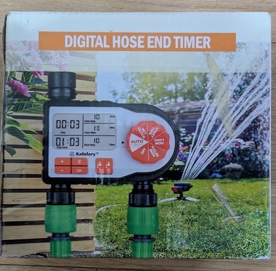 Kalolary Digital Auto Watering Timer Intelligent Irrigation Controller 2 Hose 