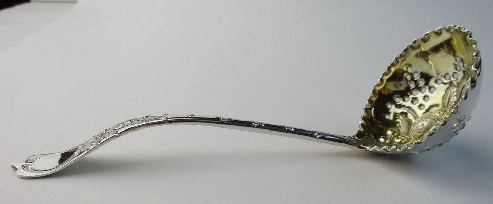 London sterling silver sugar sifter ladle gilted Graham & Willis 1810 antique - Image 4 of 4