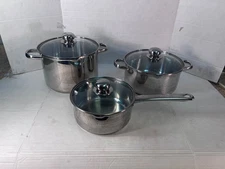 Living Quarters Stainless Steel 6 Piece Cookware Set Pots
