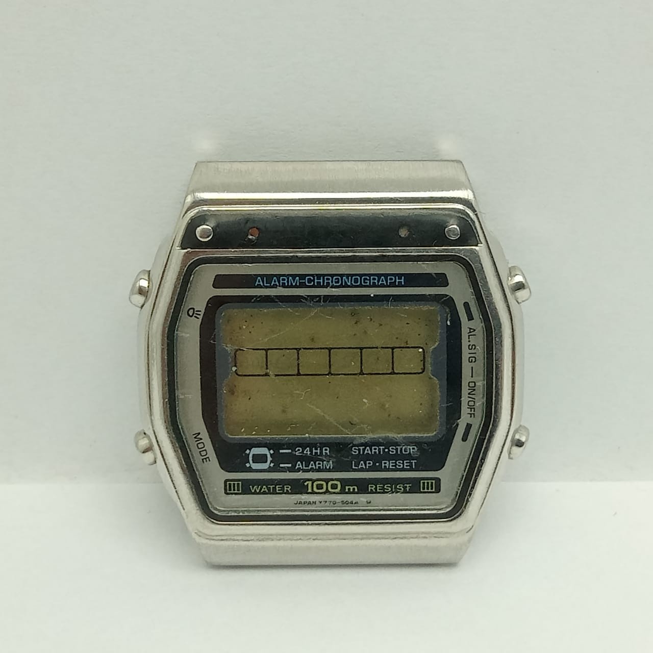 Alarm Quartz Digital Alba For Seiko Watch Y770-5050 Parts Vintage - vintagewatches.pk