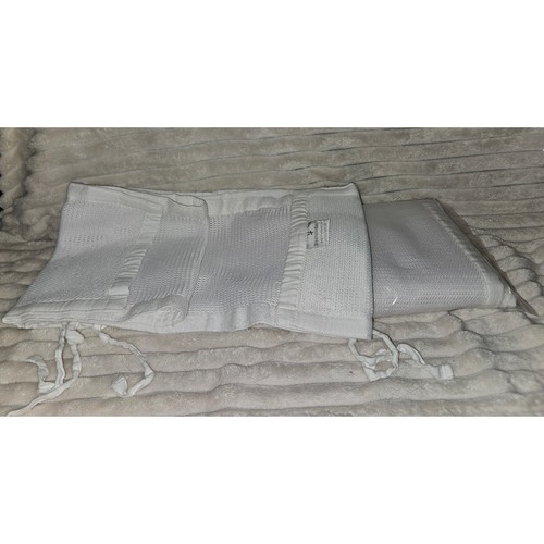 BreathableBaby for Pottery Barn Kids White Mesh Crib Liner- 2 Pieces