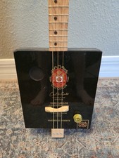 Cigar Box Guitar 3-String Metal Frets, Piezo Sound, PU